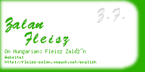 zalan fleisz business card